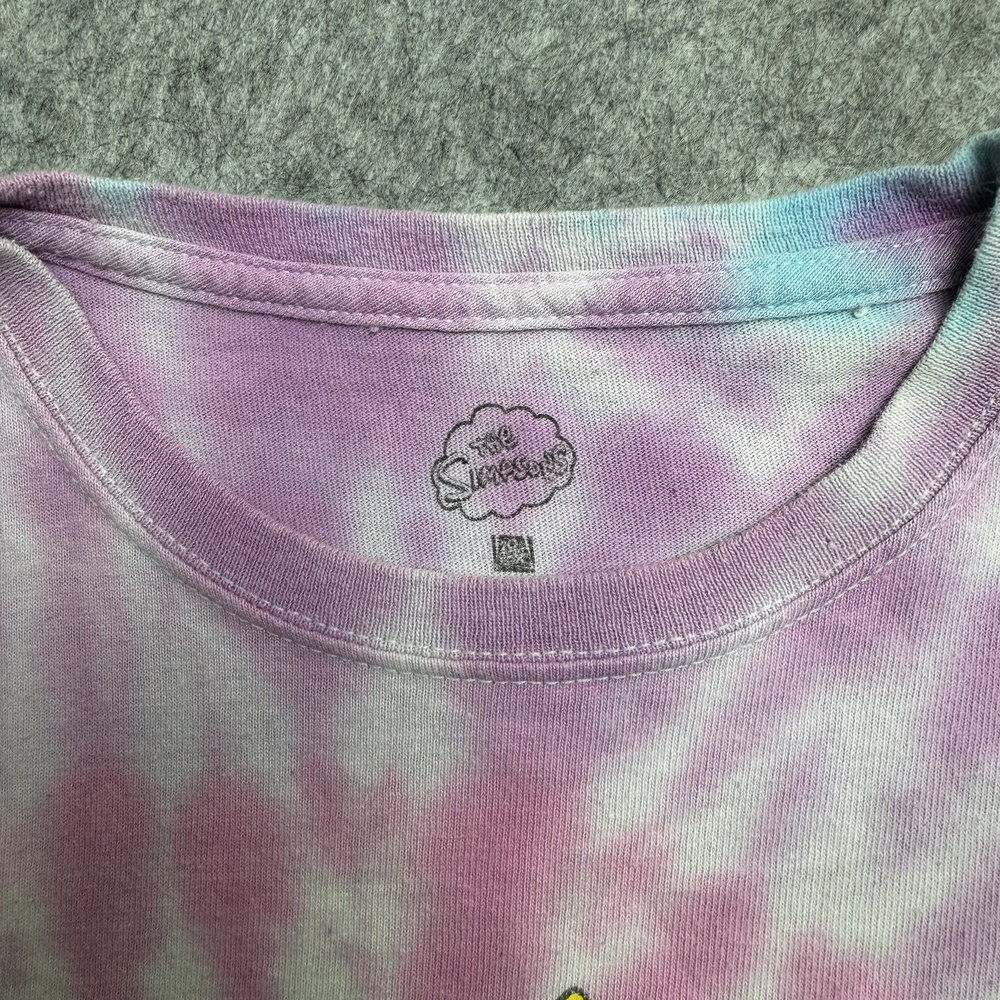 Vintage The Simpsons Shirt Mens Medium Multicolor Tie Dye Family Graphic Tee - Picture 5 of 7
